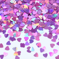Corazones morados tornasol