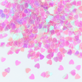 Corazones rosados tornasol