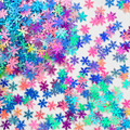 Copos de nieve multicolor