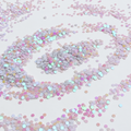 Glitter blanco tornasol