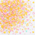 Figuras rosa y amarillo