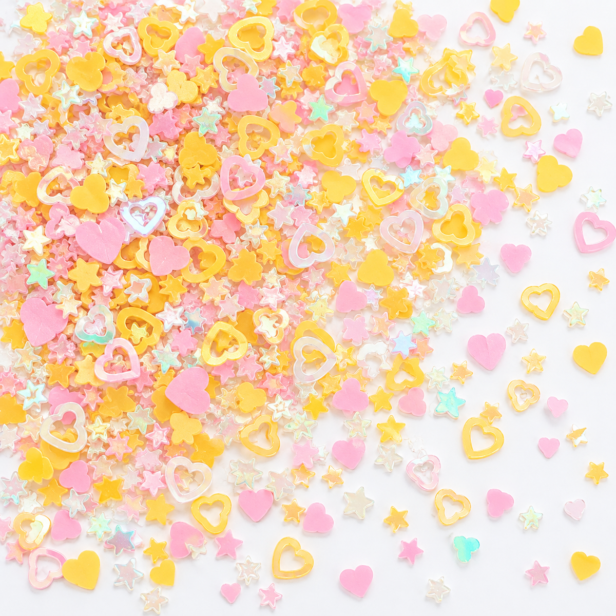 Figuras rosa y amarillo