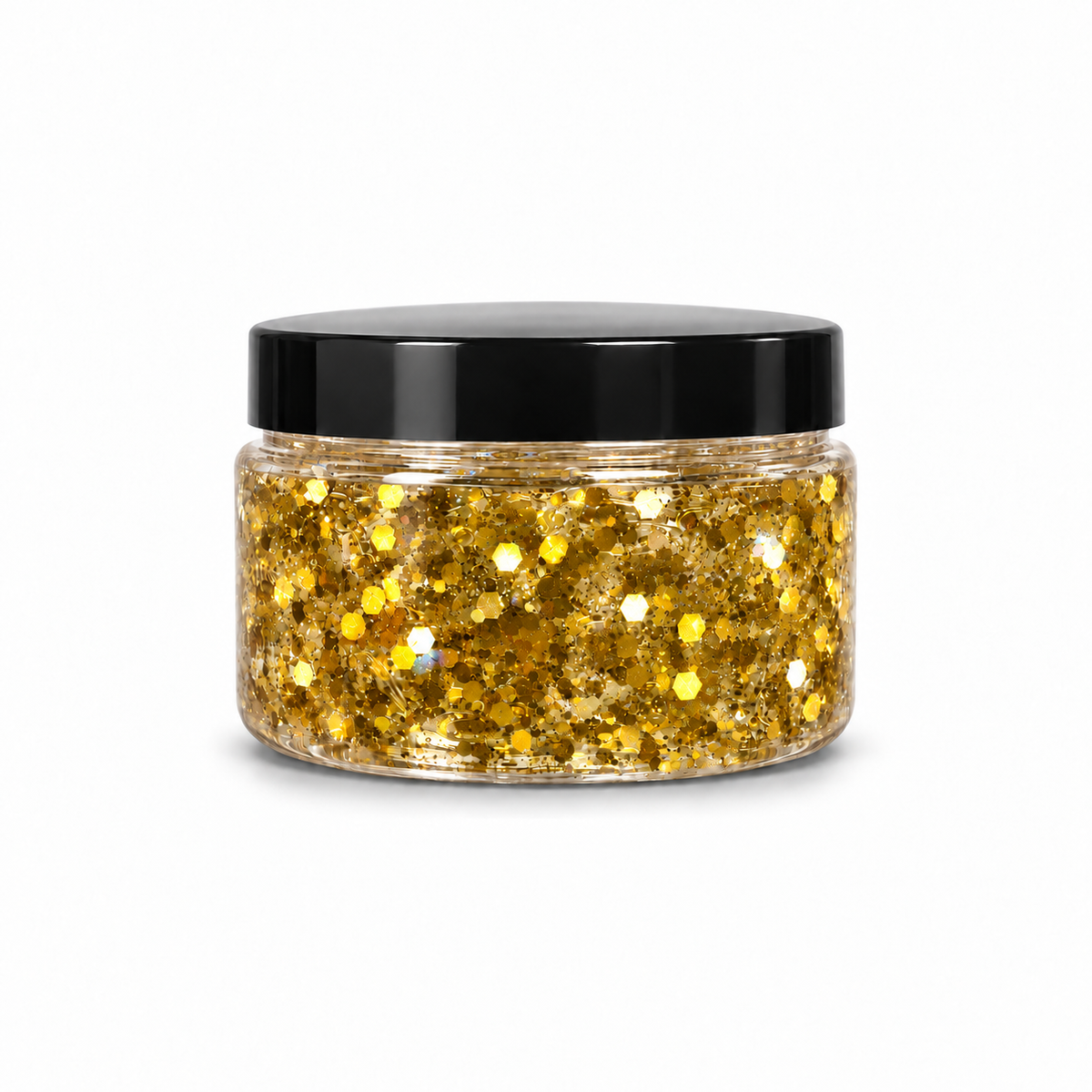 Gel con Glitter Dorado