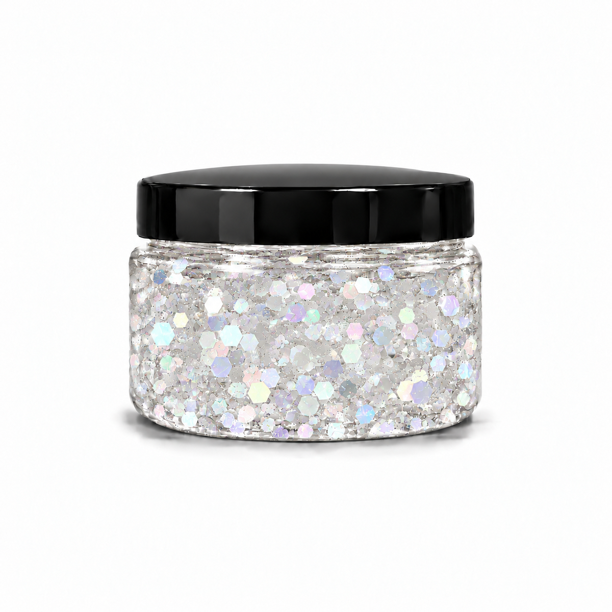 Gel con Glitter Blanco Holográfico