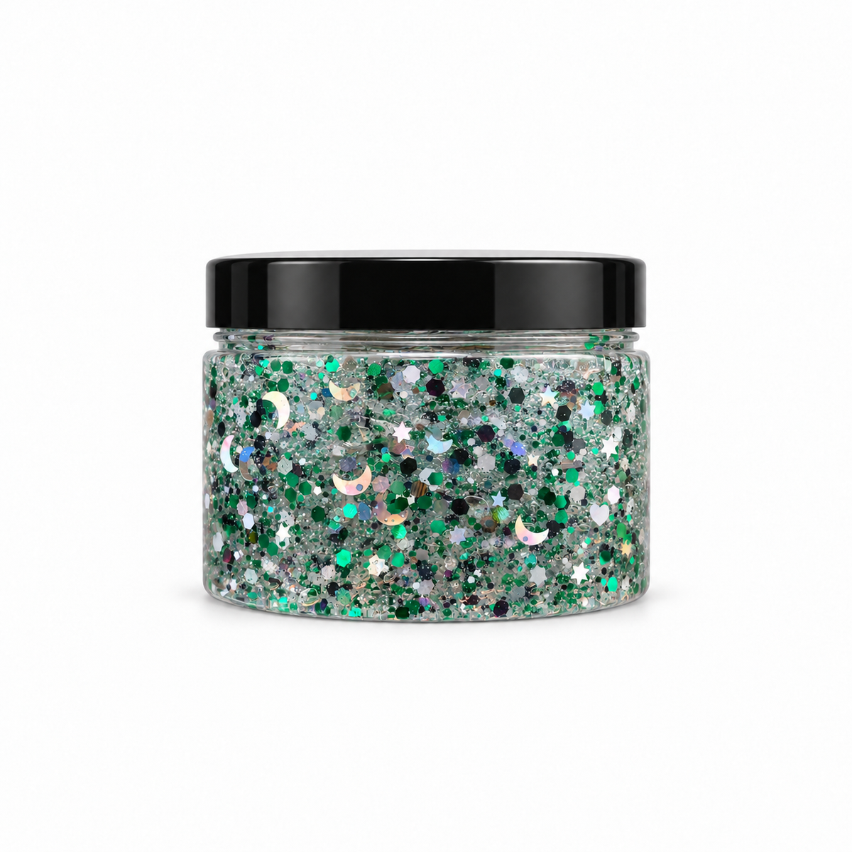 Gel con Glitter Esmeralda Cósmica