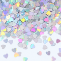 Corazones blancos tornasol